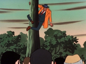 Screenshots from the 1972 TMS Entertainment cartoon Catch the Phony Lupin!