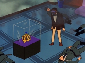 Screenshots from the 1972 TMS Entertainment cartoon Catch the Phony Lupin!