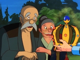 Screenshots from the 1972 TMS Entertainment cartoon Catch the Phony Lupin!