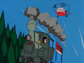 Screenshots from the 1972 TMS Entertainment cartoon Rescue the Tomboy!