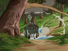 Screenshots from the 1972 TMS Entertainment cartoon Rescue the Tomboy!