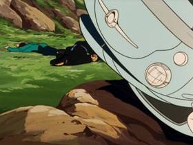 Screenshots from the 1972 TMS Entertainment cartoon Rescue the Tomboy!