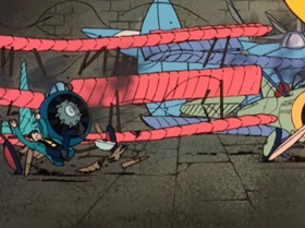 Screenshots from the 1972 TMS Entertainment cartoon The Great Gold Showdown!