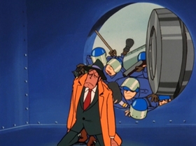 Screenshots from the 1972 TMS Entertainment cartoon The Great Gold Showdown!