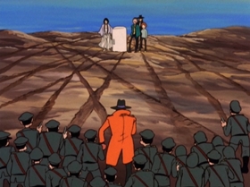 Screenshots from the 1972 TMS Entertainment cartoon The Great Gold Showdown!