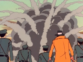 Screenshots from the 1972 TMS Entertainment cartoon The Great Gold Showdown!