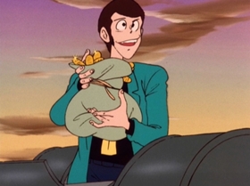 Screenshots from the 1972 TMS Entertainment cartoon The Great Gold Showdown!