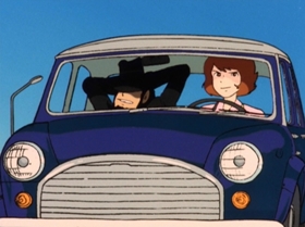 Screenshots from the 1972 TMS Entertainment cartoon The Great Gold Showdown!