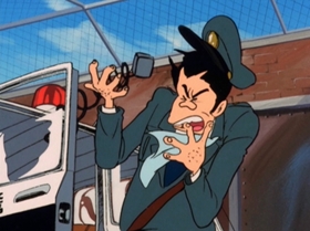 Screenshots from the 1972 TMS Entertainment cartoon The Great Gold Showdown!