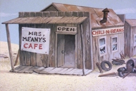 Screenshots from the 1972 Walter Lantz cartoon Chili Con Corny