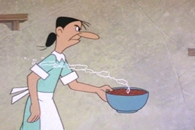Screenshots from the 1972 Walter Lantz cartoon Chili Con Corny