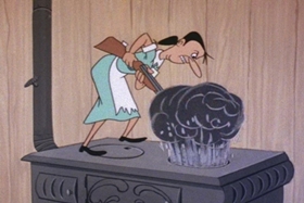Screenshots from the 1972 Walter Lantz cartoon Chili Con Corny