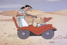 Screenshots from the 1972 Walter Lantz cartoon Chili Con Corny