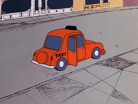 Screenshots from the 1972 DePatie Freleng cartoon Pink 8 Ball