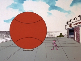 Screenshots from the 1972 DePatie Freleng cartoon Pink 8 Ball