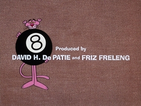 Screenshots from the 1972 DePatie Freleng cartoon Pink 8 Ball