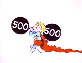 Screenshots from the 1973 Focus Design, Inc. cartoon My Hero, Zero