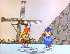 Screenshots from the 1973 Focus Design, Inc. cartoon My Hero, Zero