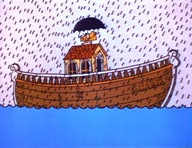 Screenshots from the 1973 Focus Design, Inc. cartoon Elementary, My Dear