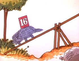 Screenshots from the 1973 Focus Design, Inc. cartoon Elementary, My Dear