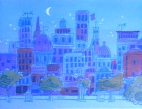 Screenshots from the 1973 Focus Design, Inc. cartoon The Four-Legged Zoo