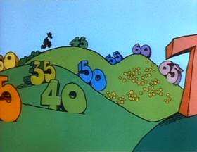 Screenshots from the 1973 Focus Design, Inc. cartoon Ready or Not, Here I Come