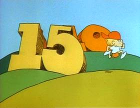 Screenshots from the 1973 Focus Design, Inc. cartoon Ready or Not, Here I Come