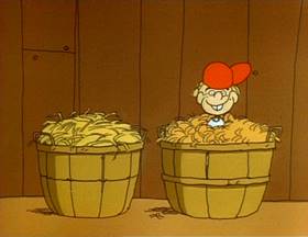 Screenshots from the 1973 Focus Design, Inc. cartoon Ready or Not, Here I Come