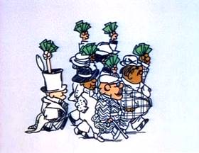 Screenshots from the 1973 Focus Design, Inc. cartoon I Got Six