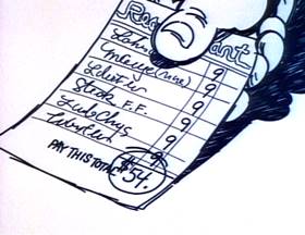 Screenshots from the 1973 Focus Design, Inc. cartoon I Got Six