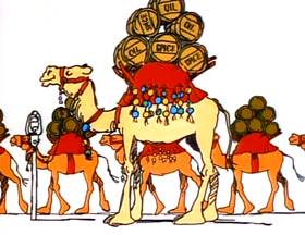 Screenshots from the 1973 Focus Design, Inc. cartoon I Got Six