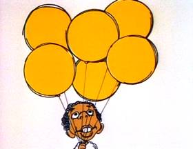 Screenshots from the 1973 Focus Design, Inc. cartoon I Got Six