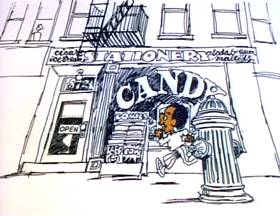 Screenshots from the 1973 Focus Design, Inc. cartoon I Got Six