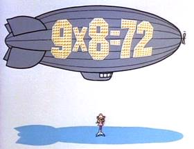 Screenshots from the 1973 Focus Design, Inc. cartoon Figure Eight