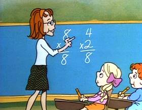 Screenshots from the 1973 Focus Design, Inc. cartoon Figure Eight