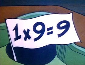 Screenshots from the 1973 Focus Design, Inc. cartoon Naughty Number Nine