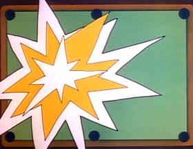 Screenshots from the 1973 Focus Design, Inc. cartoon Naughty Number Nine