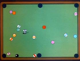 Screenshots from the 1973 Focus Design, Inc. cartoon Naughty Number Nine