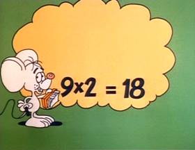 Screenshots from the 1973 Focus Design, Inc. cartoon Naughty Number Nine