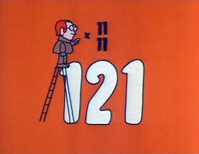 Screenshots from the 1973 Focus Design, Inc. cartoon The Good Eleven