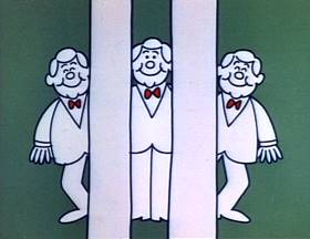 Screenshots from the 1973 Focus Design, Inc. cartoon The Good Eleven