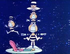 Screenshots from the 1973 Focus Design, Inc. cartoon Little Twelvetoes