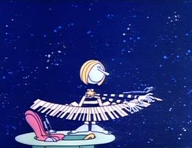 Screenshots from the 1973 Focus Design, Inc. cartoon Little Twelvetoes