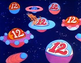Screenshots from the 1973 Focus Design, Inc. cartoon Little Twelvetoes