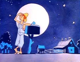 Screenshots from the 1973 Focus Design, Inc. cartoon Little Twelvetoes