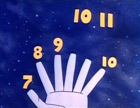 Screenshots from the 1973 Focus Design, Inc. cartoon Little Twelvetoes