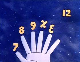 Screenshots from the 1973 Focus Design, Inc. cartoon Little Twelvetoes