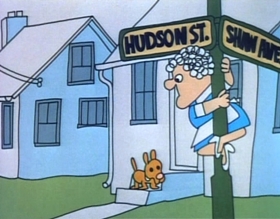 Screenshots from the 1973 Focus Design, Inc. cartoon A Noun Is A Person, Place Or Thing