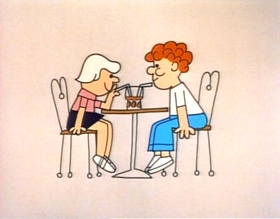 Screenshots from the 1973 Focus Design, Inc. cartoon A Noun Is A Person, Place Or Thing