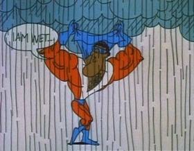 Screenshots from the 1974 Focus Design, Inc. cartoon Verb: That